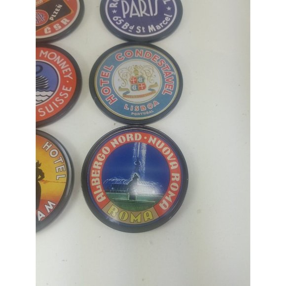 Coasters From Exciting Destinations Across Europe Laughing Elephant 6 Ct Set - Picture 2 of 9